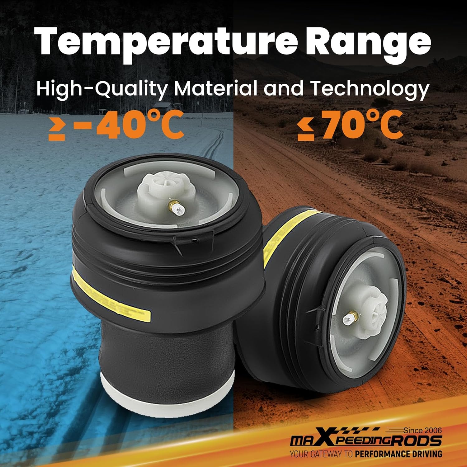 maXpeedingrods 2pcs Air Suspension Springs Bag for BMW X5 E70 2007–2013 X6 E71 2008–2015 E72 2008–2015 37126790078 37126790079