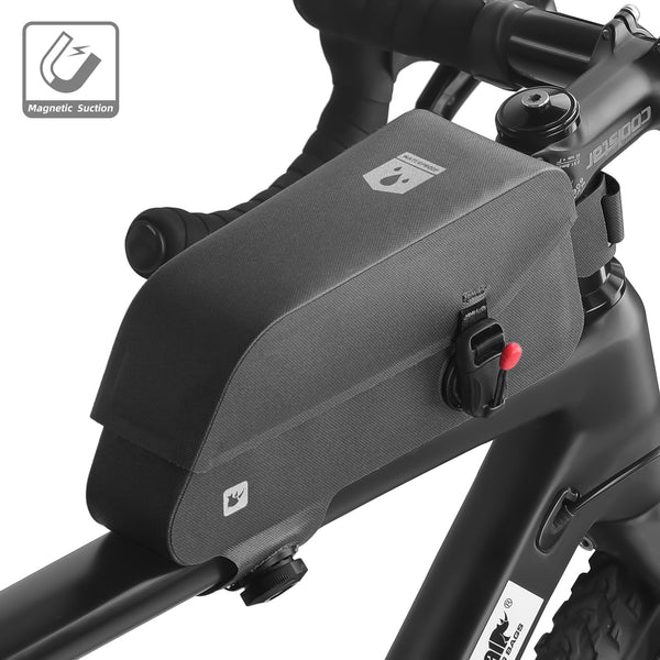 Rhinowalk Bike Top Tube Bag Bike Frame Bag Fully Waterproof and Stable Bicycle Frame Bag Bicycle Bag Professional Cycling Accessories for Mountain