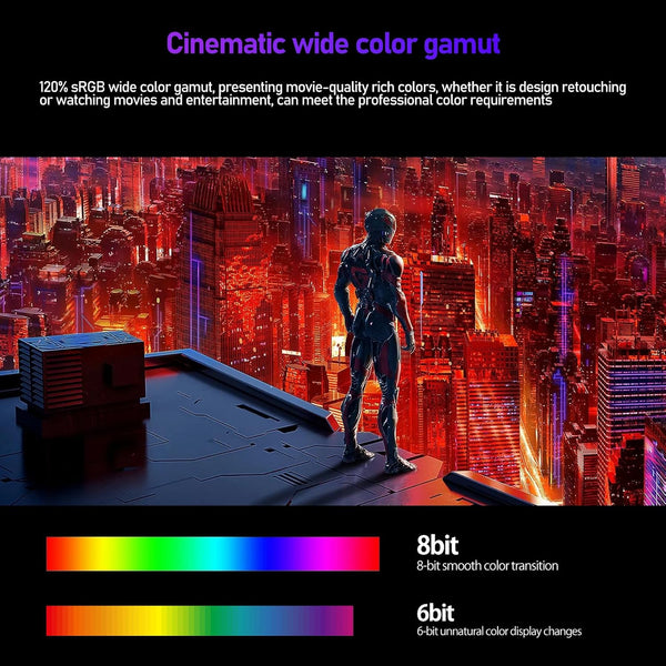 Gawfolk 34 Inch Ultrawide Curved 144Hz Gaming Computer Monitor 1500R PC Screen 21:9 UWQHD (3440x1440),Adaptive Sync,178° Viewing Angle,Display Port、HDMI 2.0, VESA75x75MM-Black