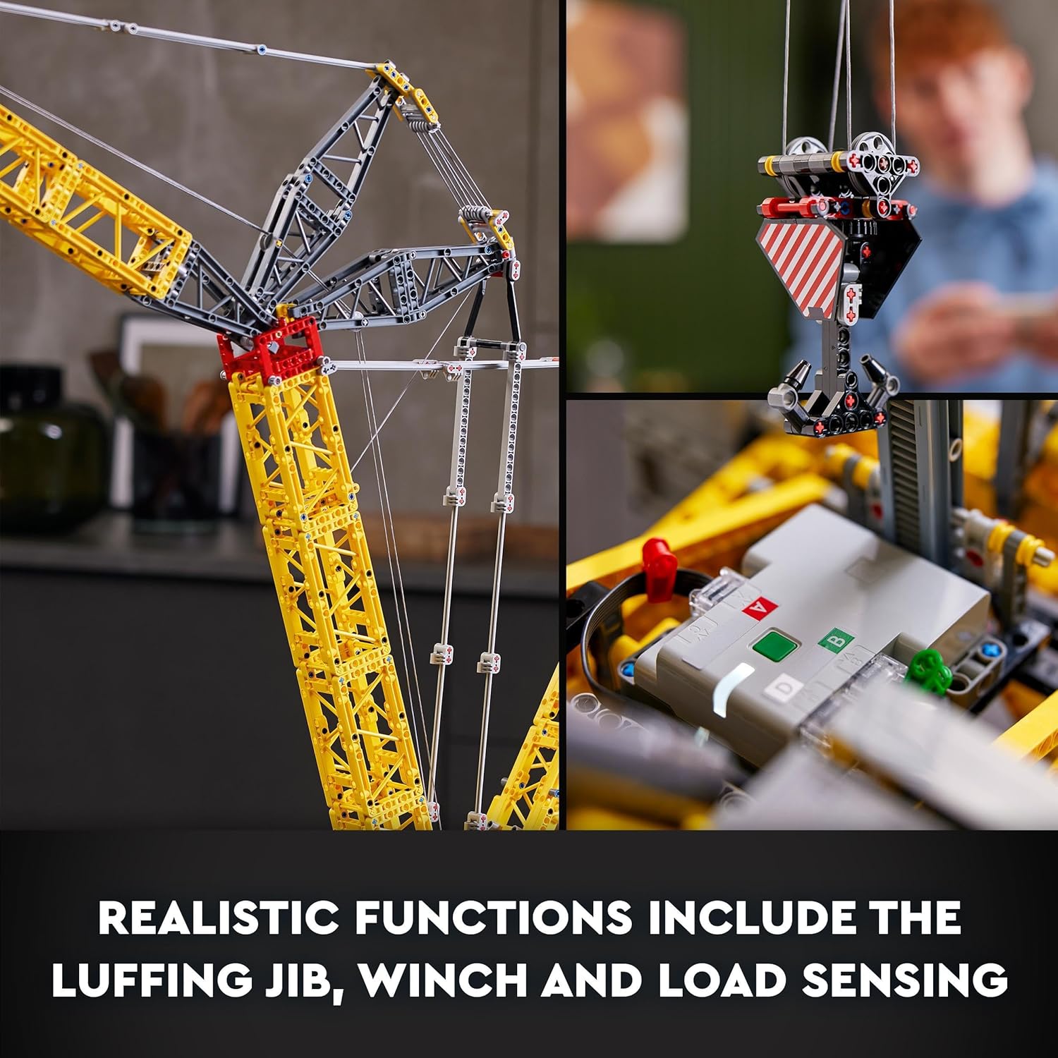 LEGO Technic Liebherr Crawler Crane LR 13000 Set, Build the Ultimate Remote Controlled Construction Vehicle with Control+ App, Winch System and Luffing Jib, Large Model for Adults, Men, Women 42146
