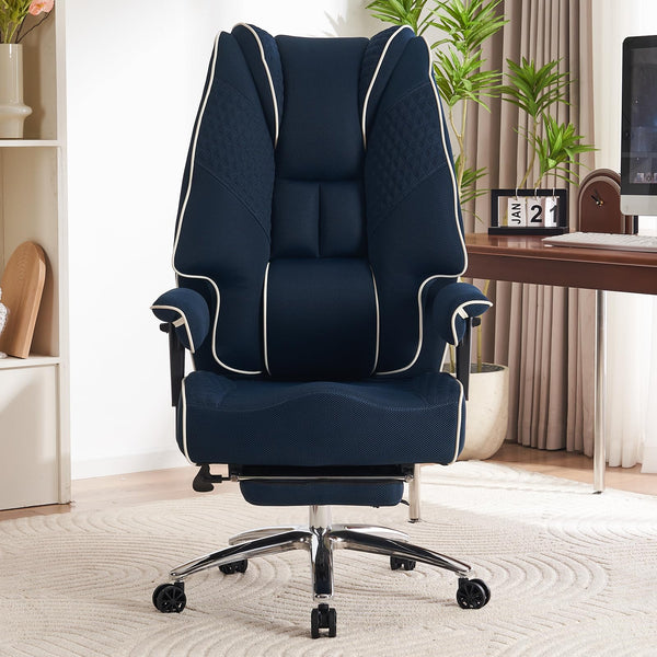 EXCEBET Ergonomic Office Chair – High Back PU Leather Executive Desk Chair with Adjustable Armrests, Swivel Computer Chair for Home/Office, Heavy Duty Support up to 400 lbs