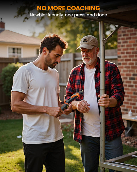 HARDELL Rivet Nut Tool, 14" Rivnut Tool with 100 Pcs Rivet Nuts and 7 Metric & Inch Mandrels M6 M8 M10, 1/4-20, 5/16-18, 3/8-16, 10-24 and Rugged Carrying Case