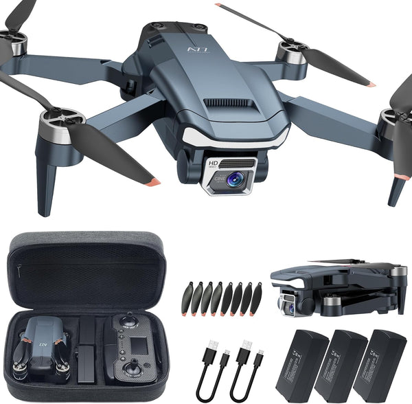 2650 ft Control Range Super Enduring Brushless Motor Drone with 84 Mins Super Long Flight Time, Drone with 4K HD Camera for Beginners, CHUBORY A77 WiFi Quadcopter, Follow Me, Auto Hover, 3 Batteries