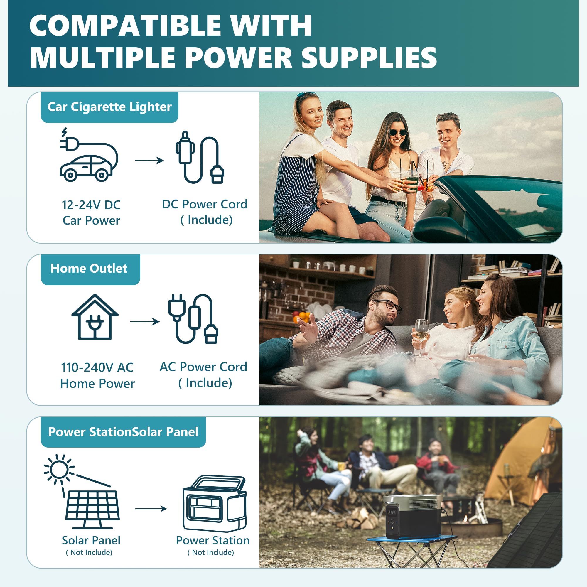 EUHOMY 18L Car Fridge, Compressor Fridge -20℃~20℃, Portable Refrigerator 12/24V DC 100-240V AC, Portable Freeze with APP Control for Camping, Travel, Boat