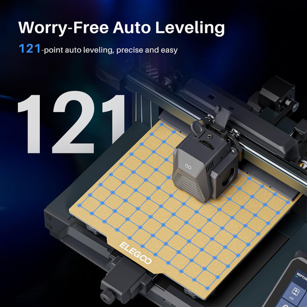 ELEGOO Neptune 4 3D Printer, 500mm/s High-Speed Fast FDM Printer with Klipper Firmware, Auto Leveling and Direct Extruder, Easy Assembly for Beginners, 225x225x265mm Printing Size