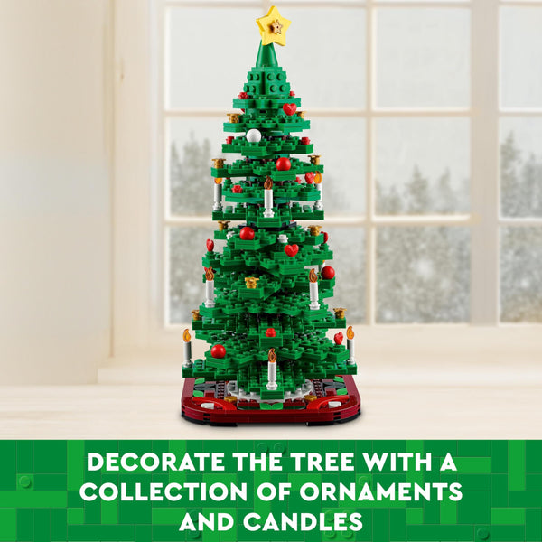 LEGO Christmas Tree Toy Building Set for Kids Age 12+, Collectible Festive Decoration for Home Decor, Encourages Imaginative Play, Family Crafts Activity, Gift Idea
