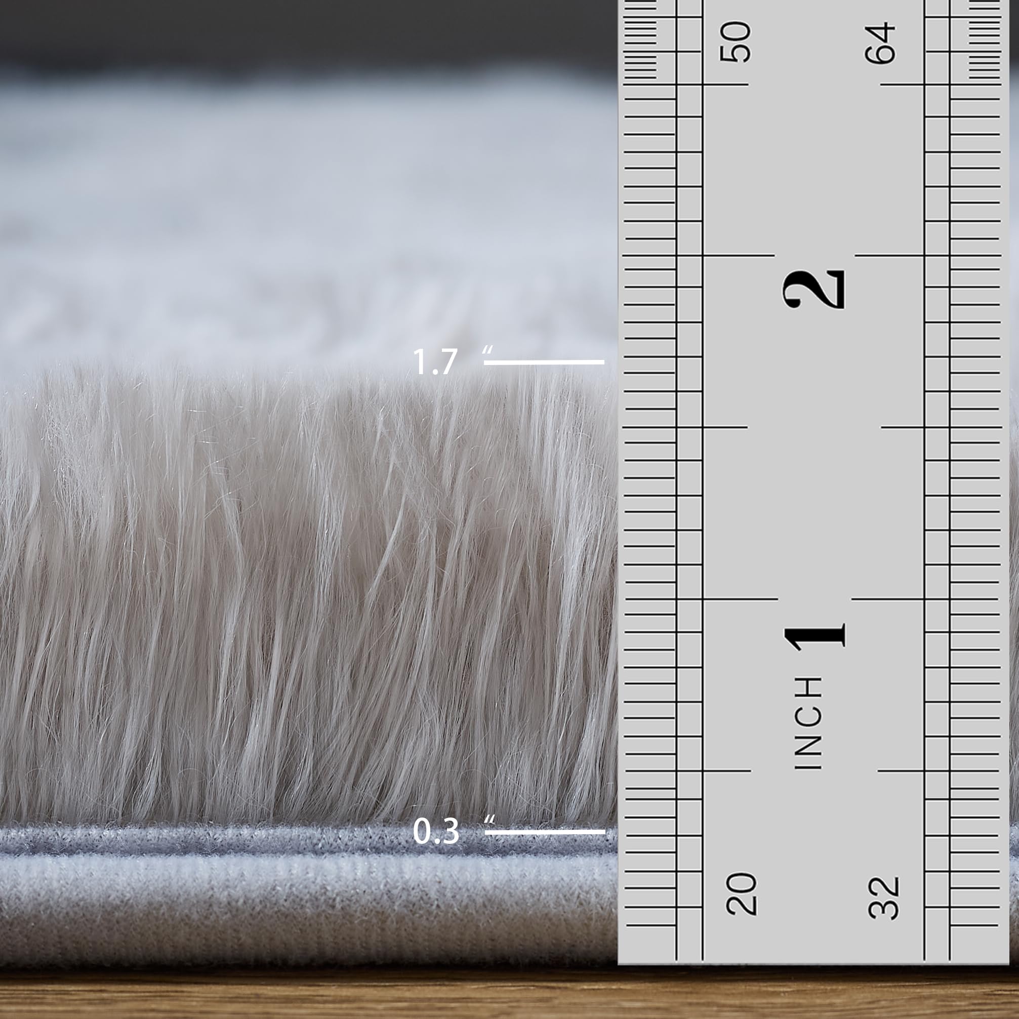 Lommegy Area Rugs Living Room - Fluffy Grey Area Rugs 160 x 230 cm for Bedroom Anti Slip Playing Mat Modern Fluffy Shaggy Runner Rug for Bedroom