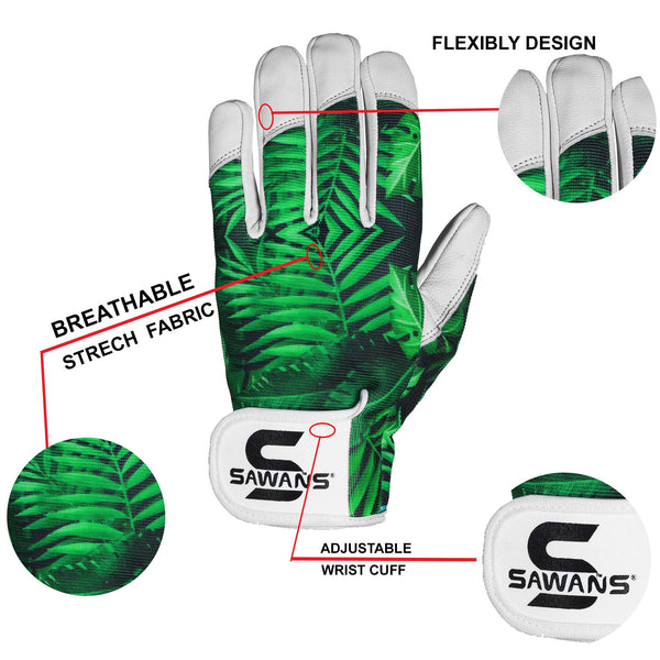 Leather Gardening Gloves Ladies Men/Women Short & Long Forearm Protection Thorn Proof Breathable Spandex Goatskin Leather Rose Pruning Garden Safety Work Gloves, Best Garden Gifts (Long Gloves, M)