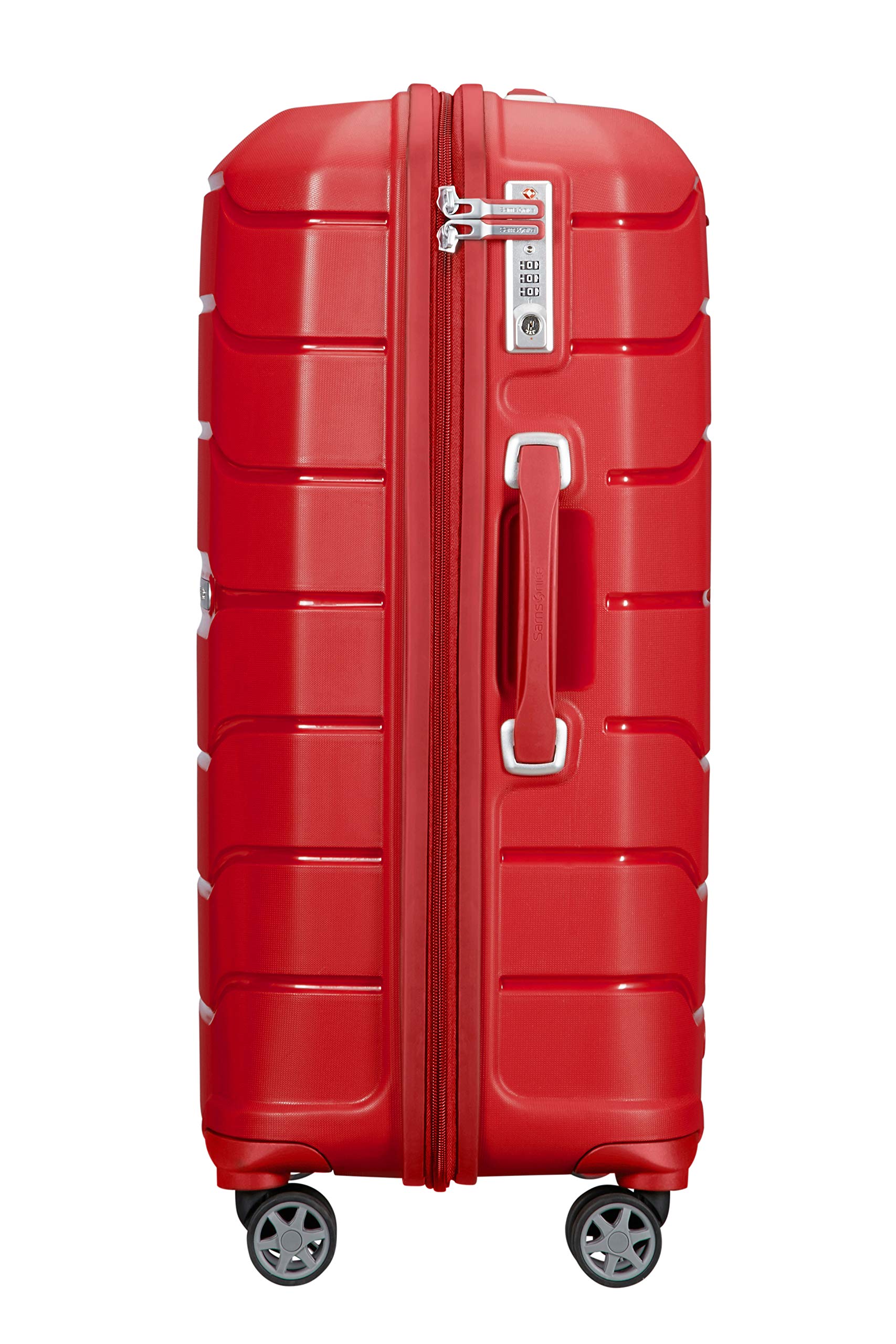 Samsonite Flux - Spinner L, Expandable Suitcase, 75 cm, 99/111 L, Red (Red)