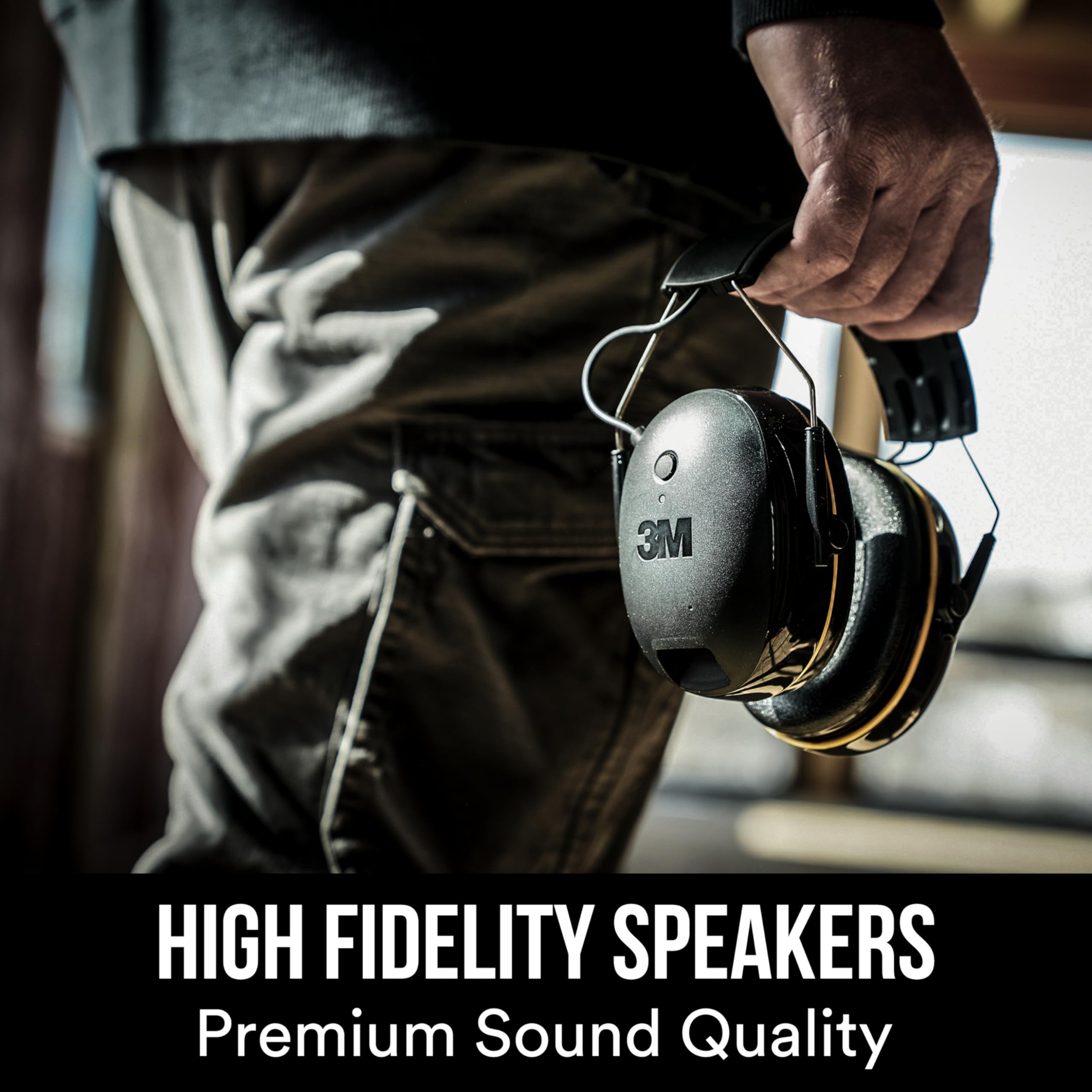 3M WorkTunes Connect Wireless Hearing Protector with Bluetooth Technology 90570E-1