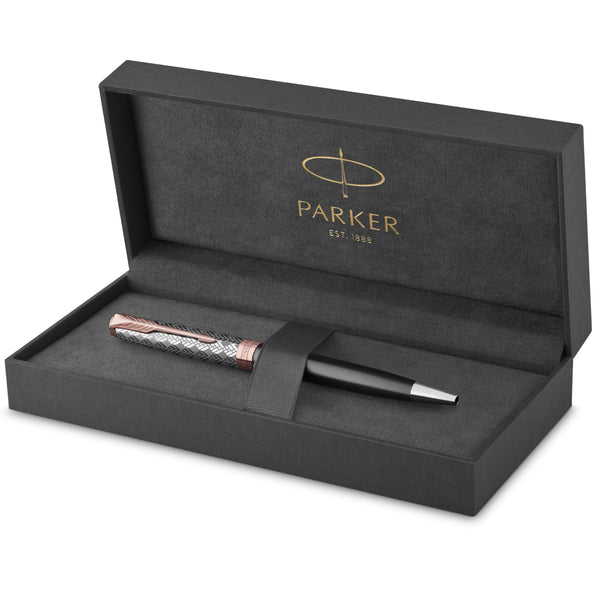 Parker Sonnet Ballpoint Pen | Stainless Steel with Gold Trim | Medium Point | Handwriting Pens & Stationery Supplies | Black Ink | Gift Box
