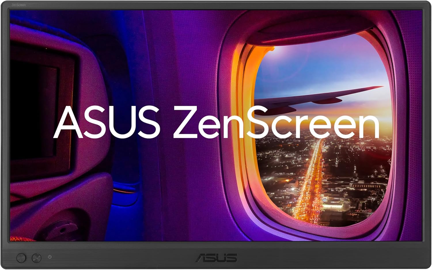 ASUS ZenScreen MB169CK Portable USB Monitor- 16 inch (15.6 inch viewable), Full HD, IPS, dual USB Type-C, mini-HDMI, Flicker Free, Blue Light Filter, Anti-glare surface, 360° kickstand