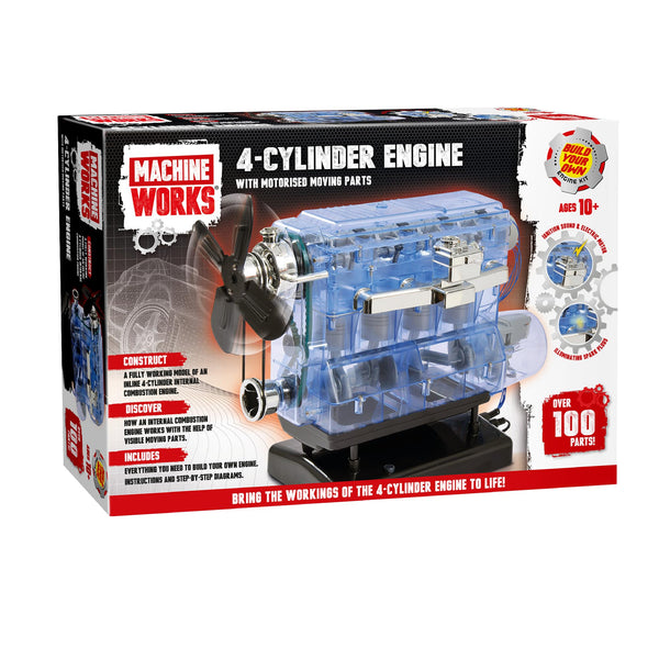 Machine Works Build Your Own Porsche 911 Boxer Engine Toy - Replica Model Building Kit - Features Sounds and Illumination, 280+ Pieces, 10+ Years