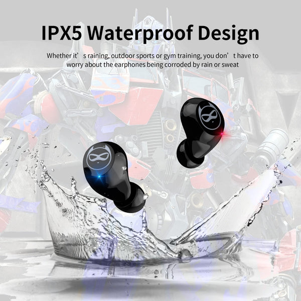 Earbuds for Kids Cute Design in-Ear Wireless Earphones for Kids Boys Adult Bluetooth 5.3 Waterproof Sport Stereo Headphones with Mic for Phone