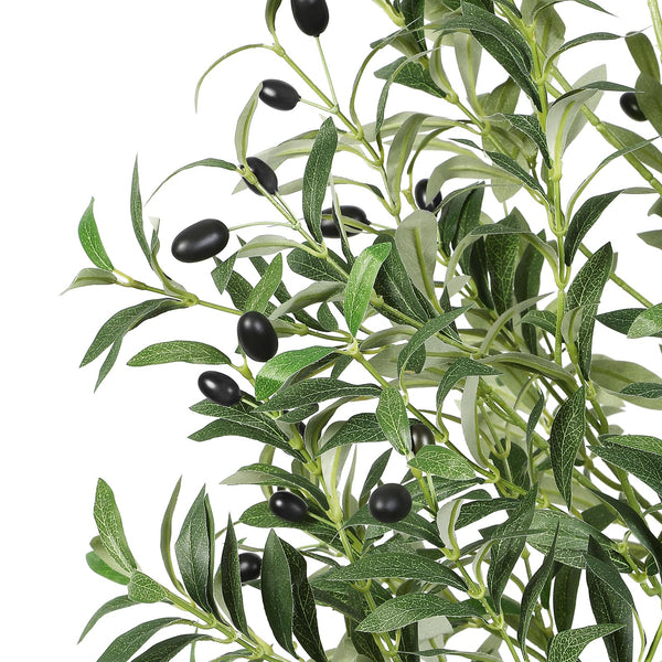 Alupssuc 4FT Artificial Olive Tree, Lifelike Olive Leaves, Faux Tree Indoor/Outdoor for Home, Living Room, Bedroom, Balcony, Office, Garden Decor