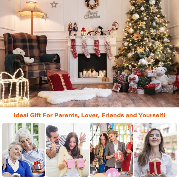 Back Massager, WERTYI Neck and Back Massager with Heat, Deep Tissue 3D Kneading Shiatsu Massage Pillow for Body, Shoulder, Foot and Leg, Christmas Gifts for Women and Men - Remote Control