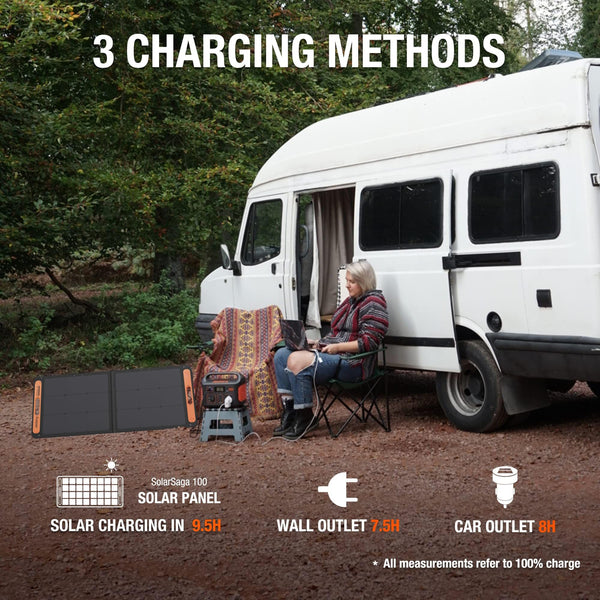 Jackery Portable Power Station Explorer 500, 518Wh Outdoor Backup Mobile Lithium Battery Pack with 230V/500W AC Outlet for holiday RV Camping, Outdoor Adventure, Emergency