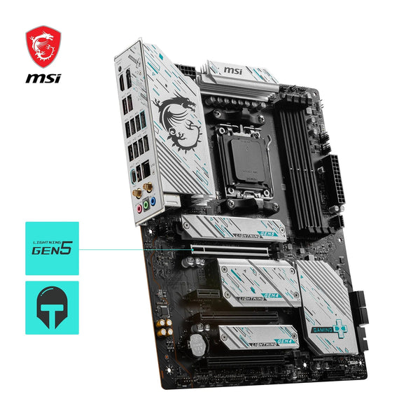 MSI X670E GAMING PLUS WIFI Motherboard, ATX - Supports AMD Ryzen 9000 / 8000 / 7000 Series Processors, AM5 - 80A SPS VRM, DDR5 Memory Boost 7800+ MHz/OC, PCIe 5.0 x16, M.2 Gen5, Wi-Fi 6E