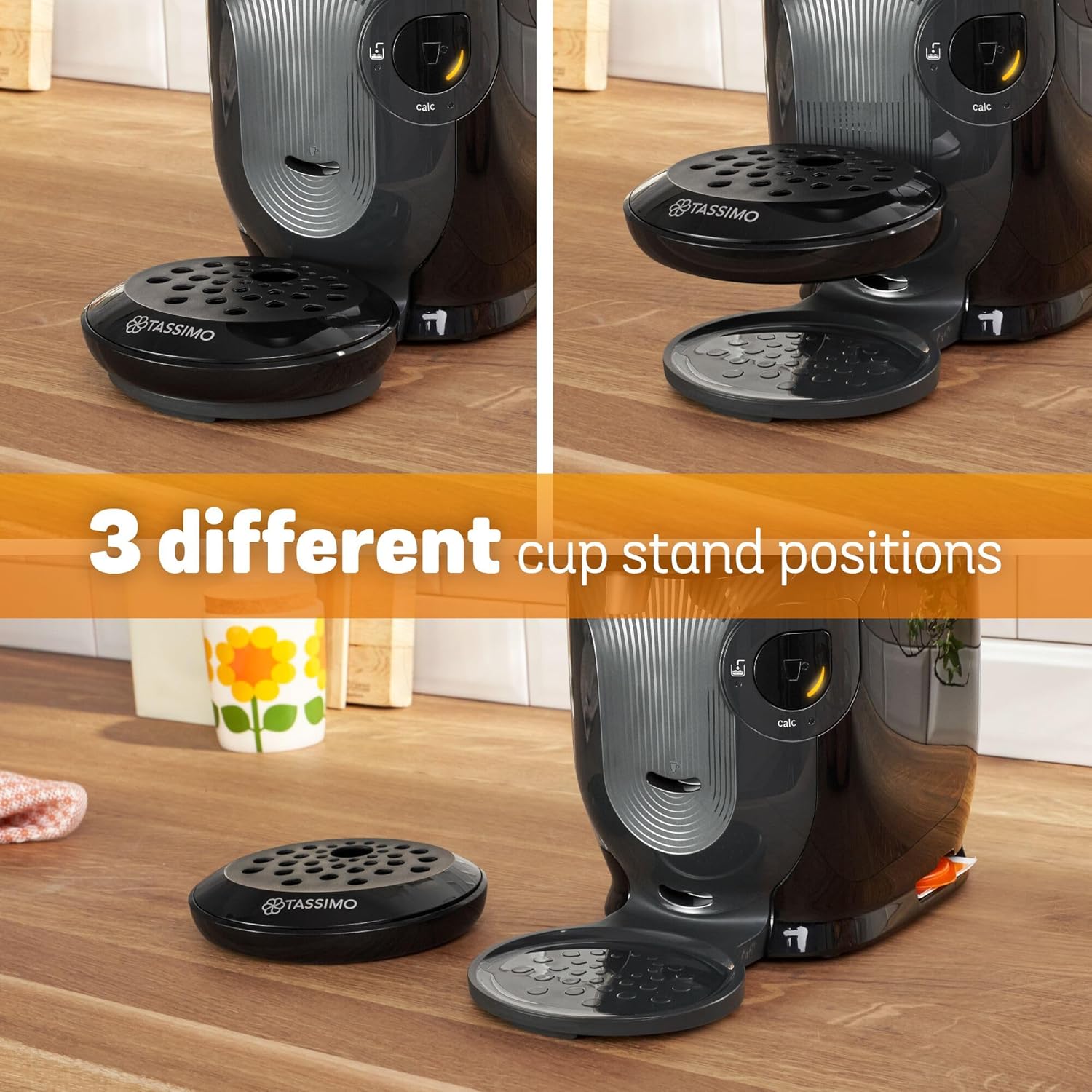 Tassimo by Bosch Style Pod Coffee Machine with Costa Americano & Costa Latte Starter Bundle, TAS1102GB2- Black