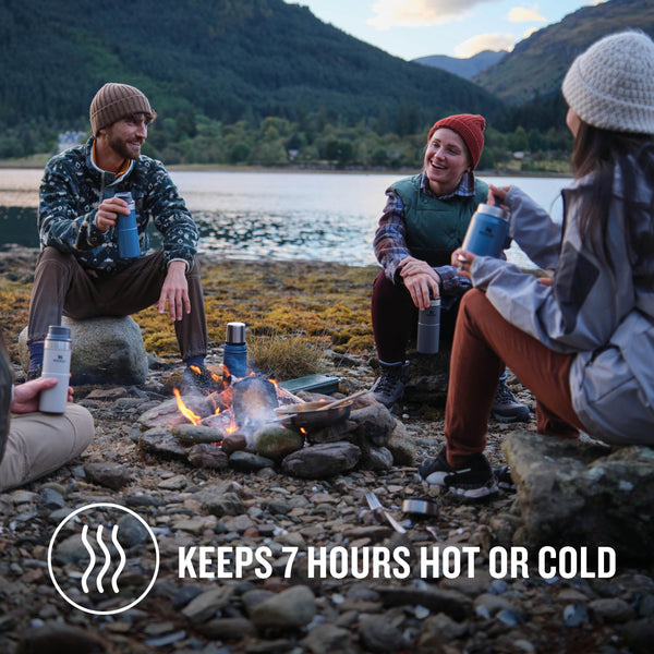 Stanley Classic Legendary Food Jar 0.4L With Spork - Keeps Cold For 7 Hours - BPA-Free Stainless Steel Soup Flask - Leakproof - Dishwasher Safe - Rose Quartz