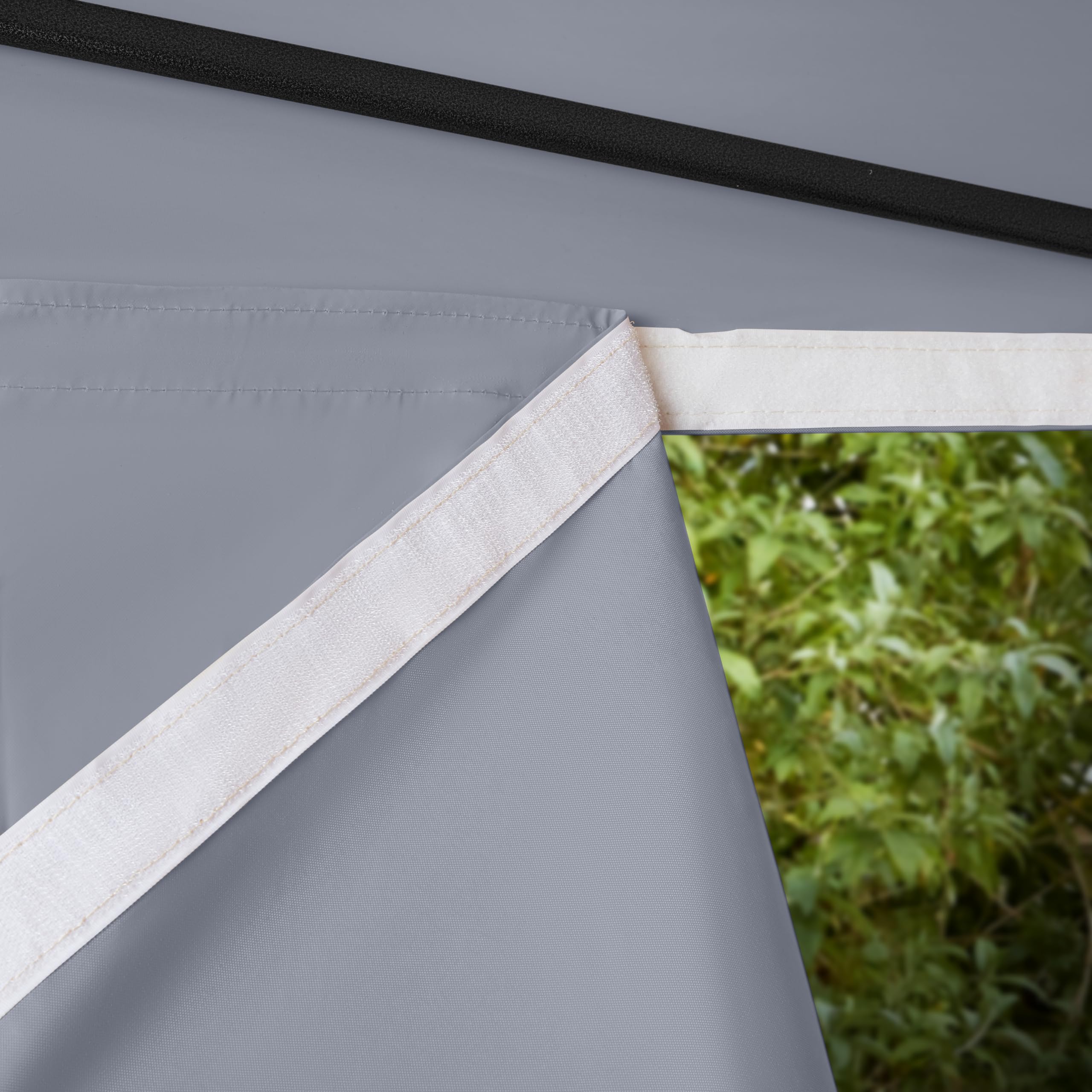 All Seasons Gazebos 3M x 6M Waterproof Gazebo Party Tent with Rustproof Frame and Wheeled Carry Bag (Metallic Grey)