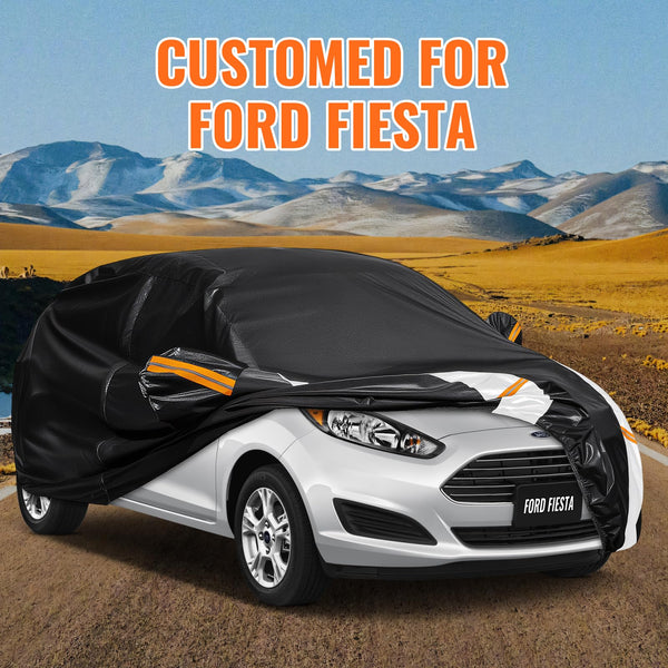 Car Cover Custom Fit for Mini Convertible F57(2016-2023), Car Covers for Outside Storage Waterproof Breathable, Full Cover Outdoor All Weather Protection Rain Sun Dust with Zip and Cotton(Black)