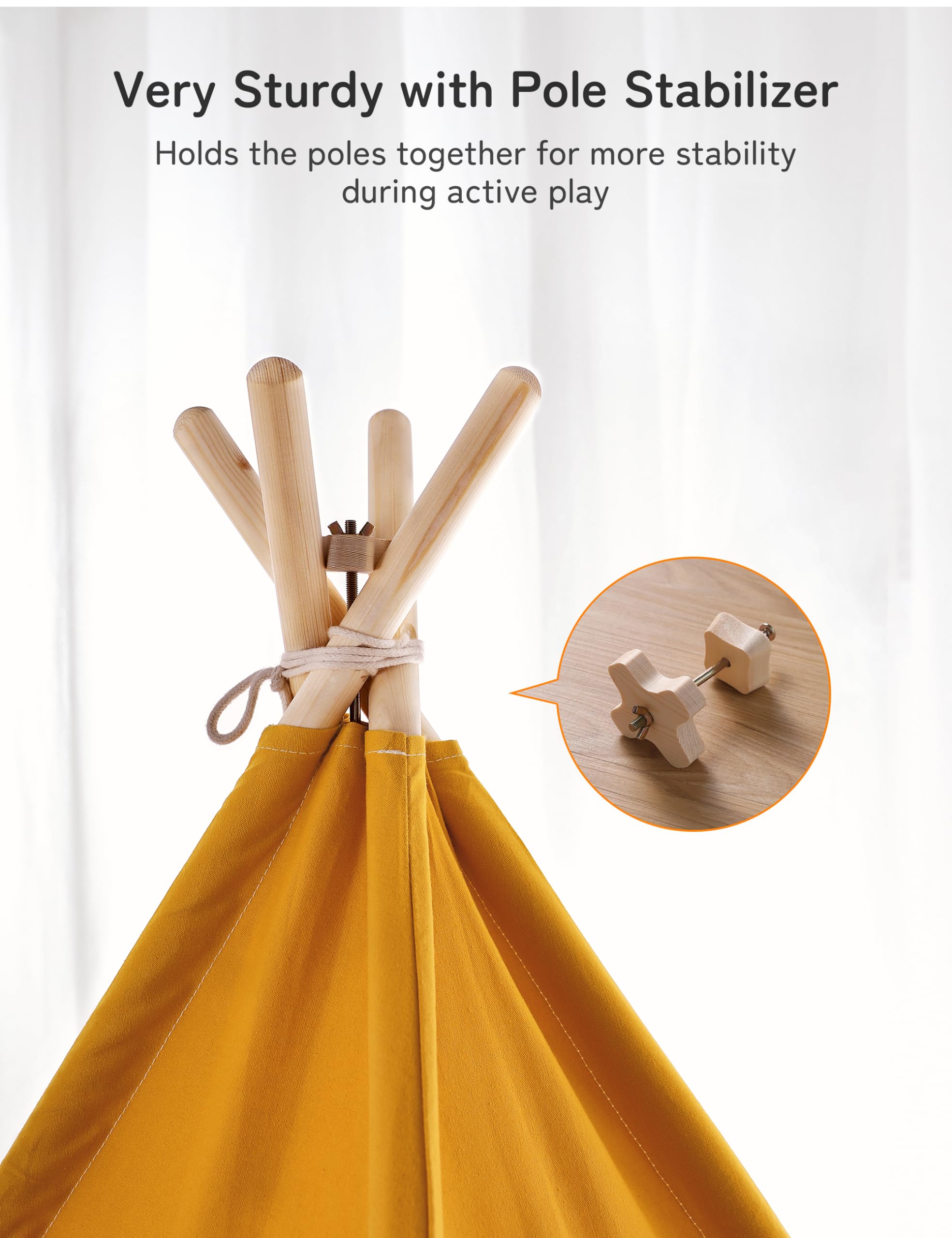 besrey Kids Play Tent Playhouse for Indoor & Outdoor – Spacious Design with Windows, Christmas Tree Flag & Lights Included