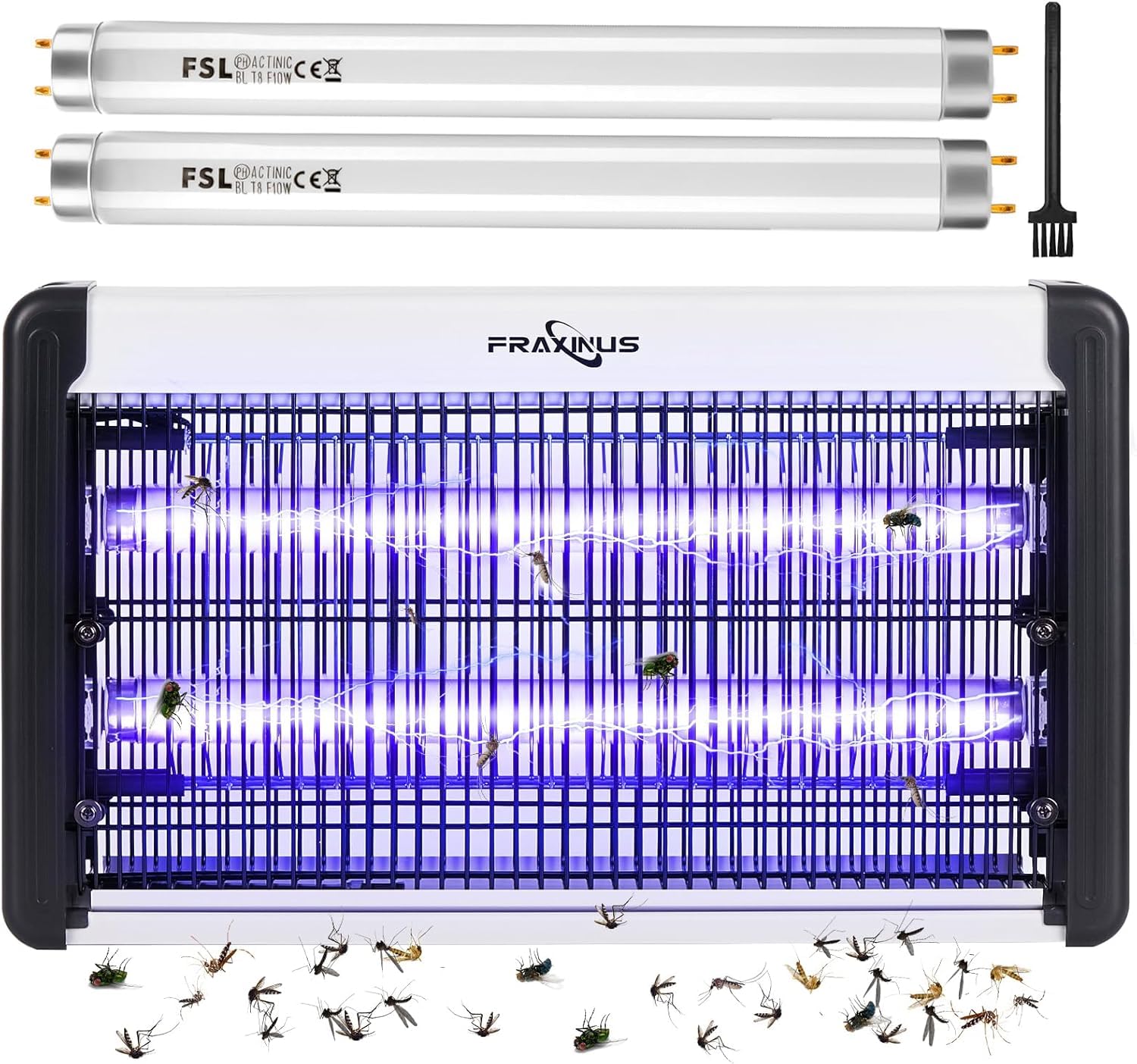 FRAXINUS Fly Zapper Electric, Mosquito Killer Lamp, Electronic Bug Catcher, 4200V High Powered Grids, 20W UV light Trap Flying Insects, wasps, and