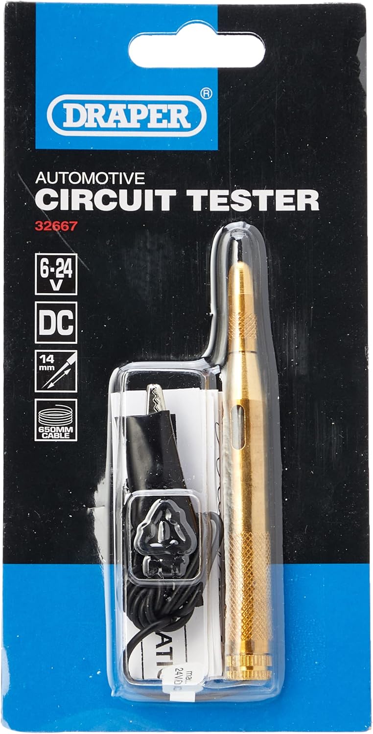 Draper 32667 Expert Automotive Circuit Tester, 6V-24V Dc , Blue