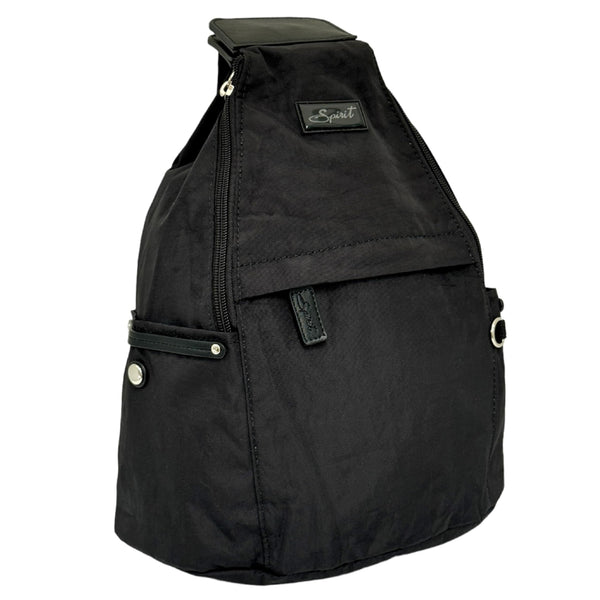 Spirit - Nylon Waterproof Backpack - Lightweight Rucksack with Multiple Pockets and Adjustable Straps - Travel and Holiday Backpack, Black