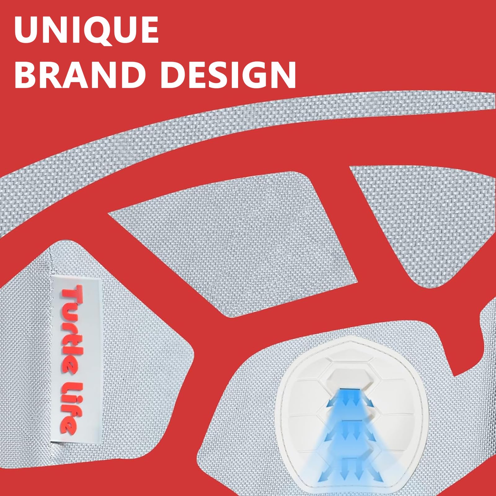 Turtle Life BBQ Grill Cover, 64 Inch Heavy Duty Waterproof 4-6 Burner Barbecue Gas Grill Covers for Weber Genesis Char-Broil Brinkmann, No Fading