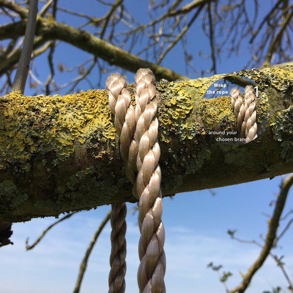 Tree Swing Conversion Ropes Complete Kit with Galvanised Steel Fixings Choice of 2 Lengths (5.5m Pair of Ropes)
