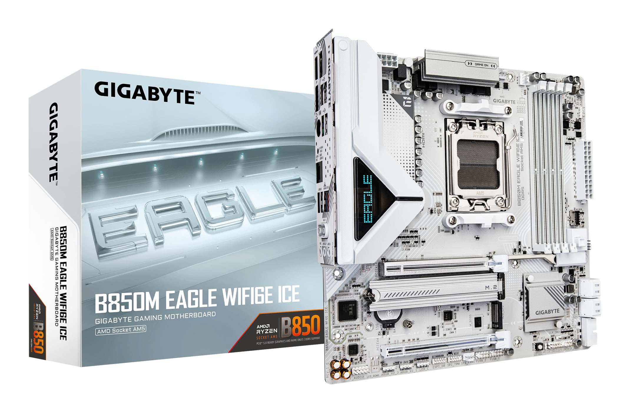 GIGABYTE B850 AORUS ELITE WIFI7 Motherboard - AMD Ryzen 9000 Series CPUs, 14+2+2 Phases Digital VRM, up to 8200MHz DDR5 (OC), 1xPCIe 5.0 + 2xPCIe 4.0 M.2, 2.5 LAN, WIFI 7, USB 3.2 Gen 2x2