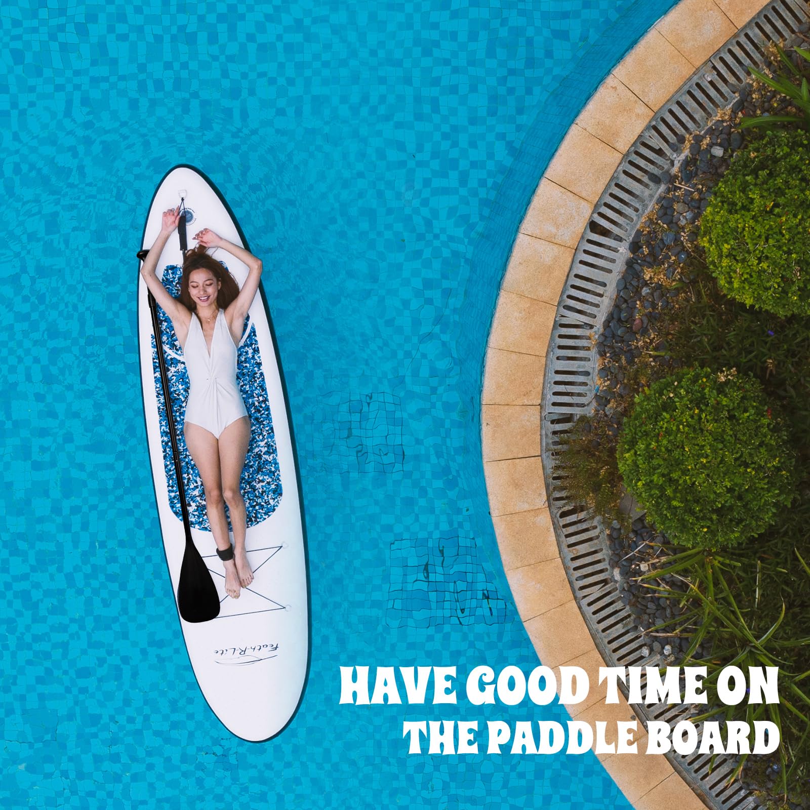 FunWater Inflatable Stand Up Paddle Board with Accessories,SUP Paddle Board Ultra-Light Includes ISUP,Adjustable Paddle,Pump,Dry Bag,Fin,Leash,Paddle Boards 11 FT for Youths and Adults