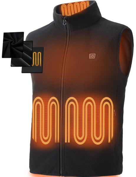 Heated Gilet for Men Women(Power Bank Included), Heated Vest with 3 Temperature, Heated Body Warmer Heated Jacket for Outdoor