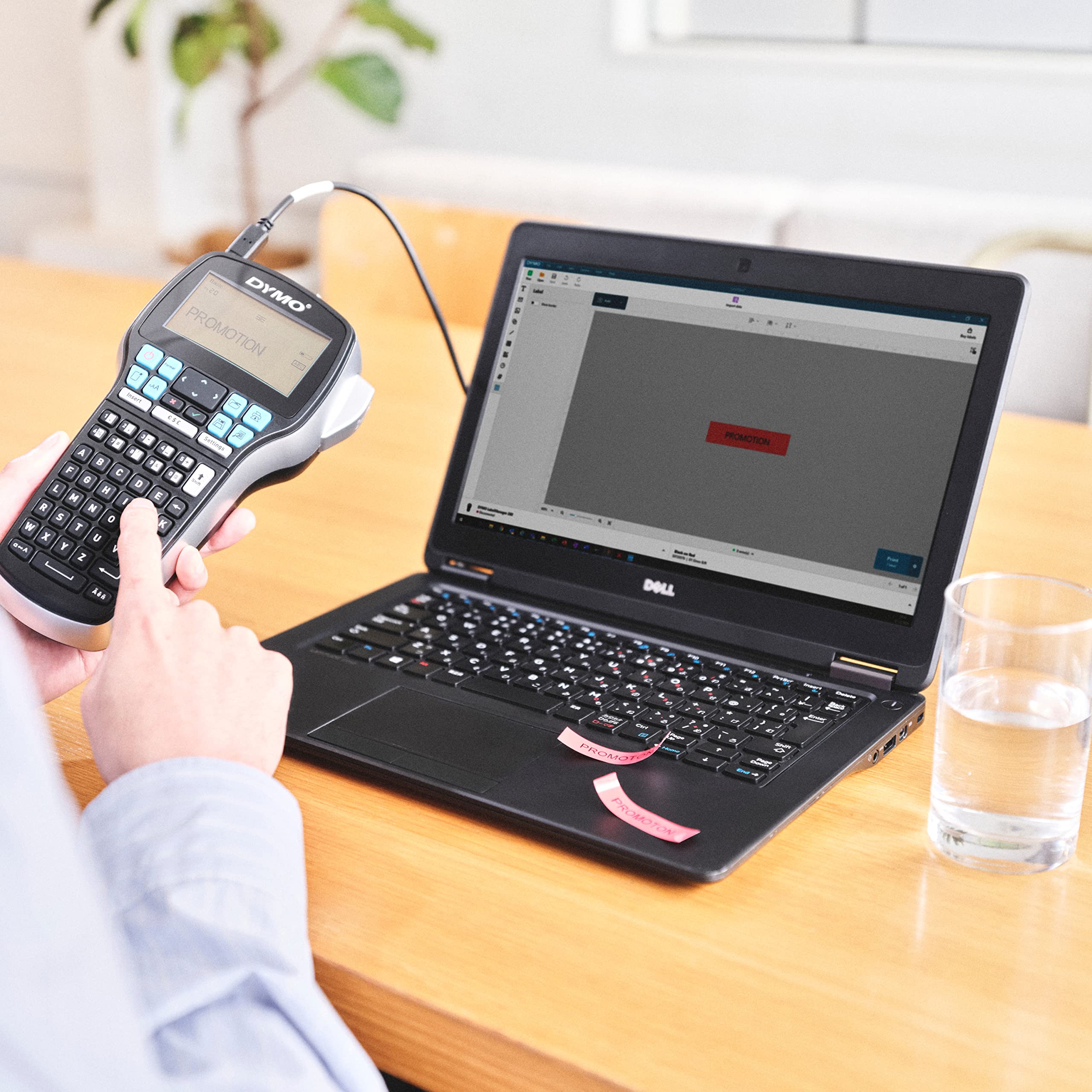 DYMO LabelManager 420P Label Maker | High Performance Rechargeable Portable Label Printer | Computer Connection | Print Barcodes, Logos & Graphics