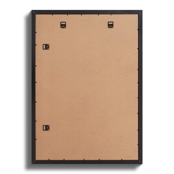 Fabian Clarke London A1 Modern Black Wooden Picture Photo Frame with White A2 Mount to Hang Portrait or Landscape