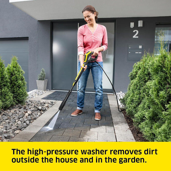 Kärcher K 4 Power Control Flex Pressure Washer, Pressure: max. 130 bar, Flow Rate: 420 l/h, Area Coverage: 30 m²/h, Water Filter, Weight: 11.5 kg, High-Pressure Flex Hose, Dirt Blaster, Spray Lance