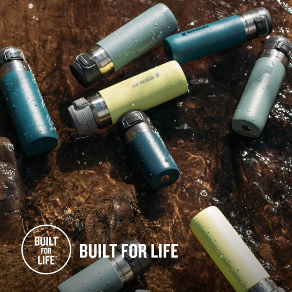 STANLEY Quick Flip Stainless Steel Water Bottle 0.47L - Keeps Cold For 7 Hours - Leakproof - BPA-Free Thermal Flask - Dishwasher Safe - Cup Holder Compatible