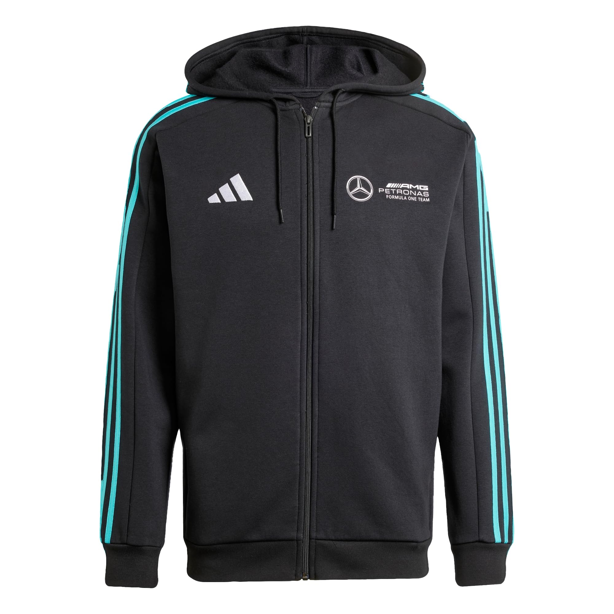 adidas Men's Mercedes - Amg Petronas Formula One Team Dna Full Zip Hood Men HOODED TRACK TOP (pack of 1)