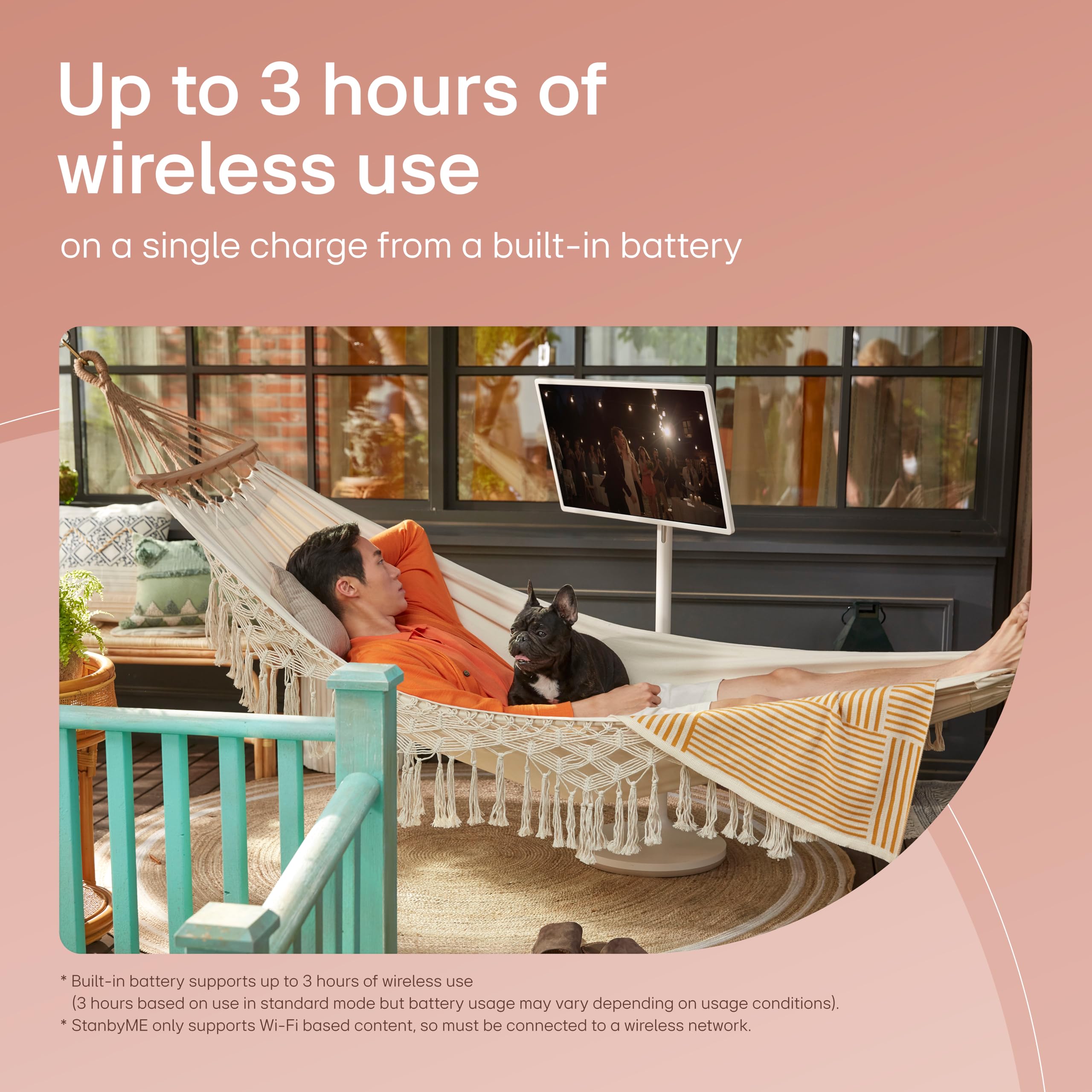 LG StanbyMe 27ART10AKPL 27 inch Wireless TV | Portable Smart Display | 1080p | 2023 series