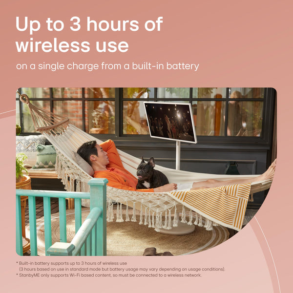 LG StanbyMe 27ART10AKPL 27 inch Wireless TV | Portable Smart Display | 1080p | 2023 series