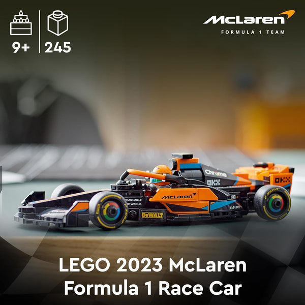 LEGO Speed Champions 2023 McLaren Formula 1 Race Car Toy for 9 Plus Year Old Kids, Boys & Girls who Love Independent Play, Buildable Vehicle Model Set, Kids' Bedroom Decoration, Birthday Gift 76919
