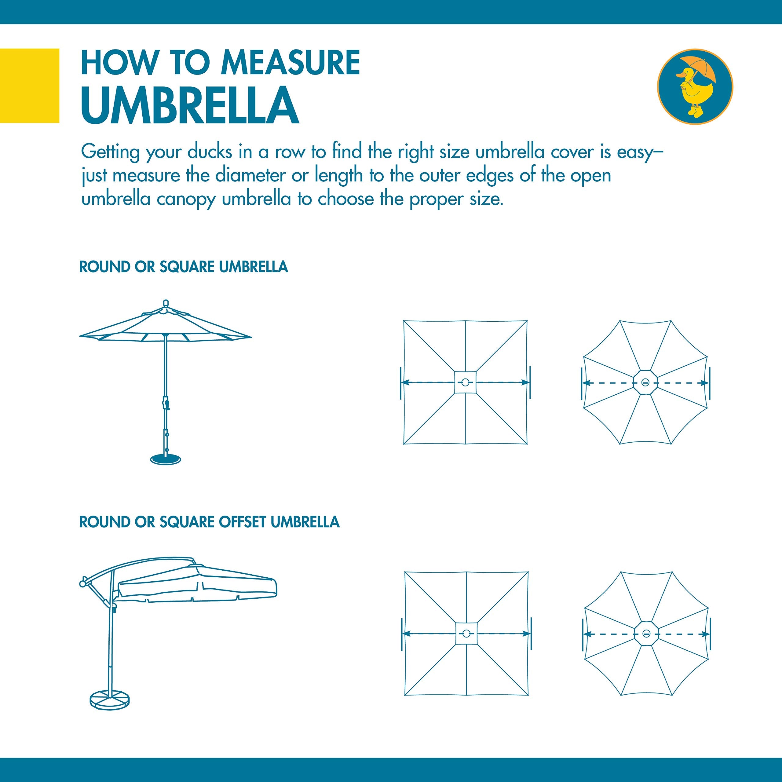 Duck Covers Ultimate Offset Patio Umbrella Cover with Installation Pole, 101-Inch