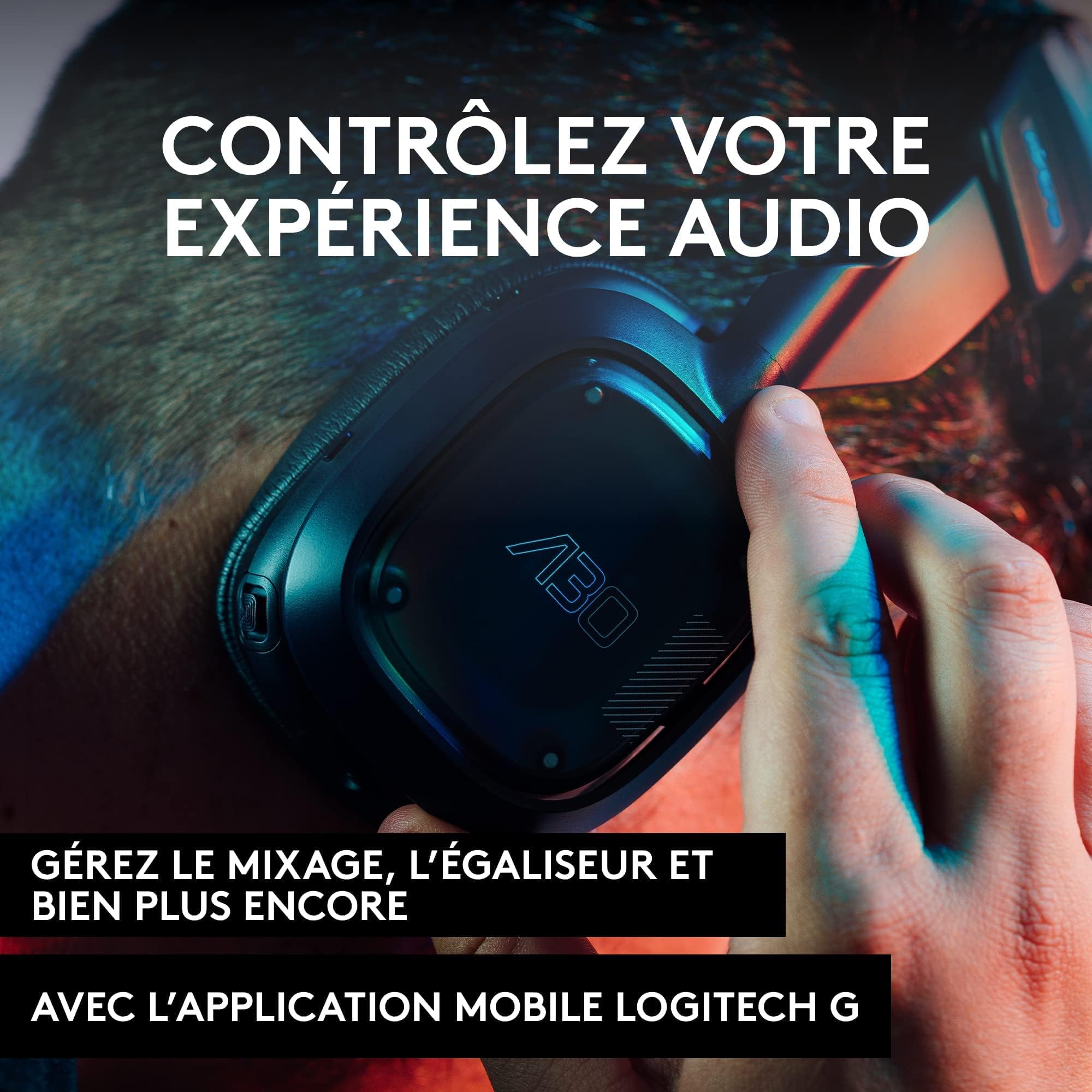 Logitech G Astro A30 LIGHTSPEED Wireless Gaming Headset, Bluetooth enabled, Dolby Atmos, Detachable Boom, 27h battery, USBC charging, for PS5, PS4, Xbox, Nintendo Switch, PC, Android - White