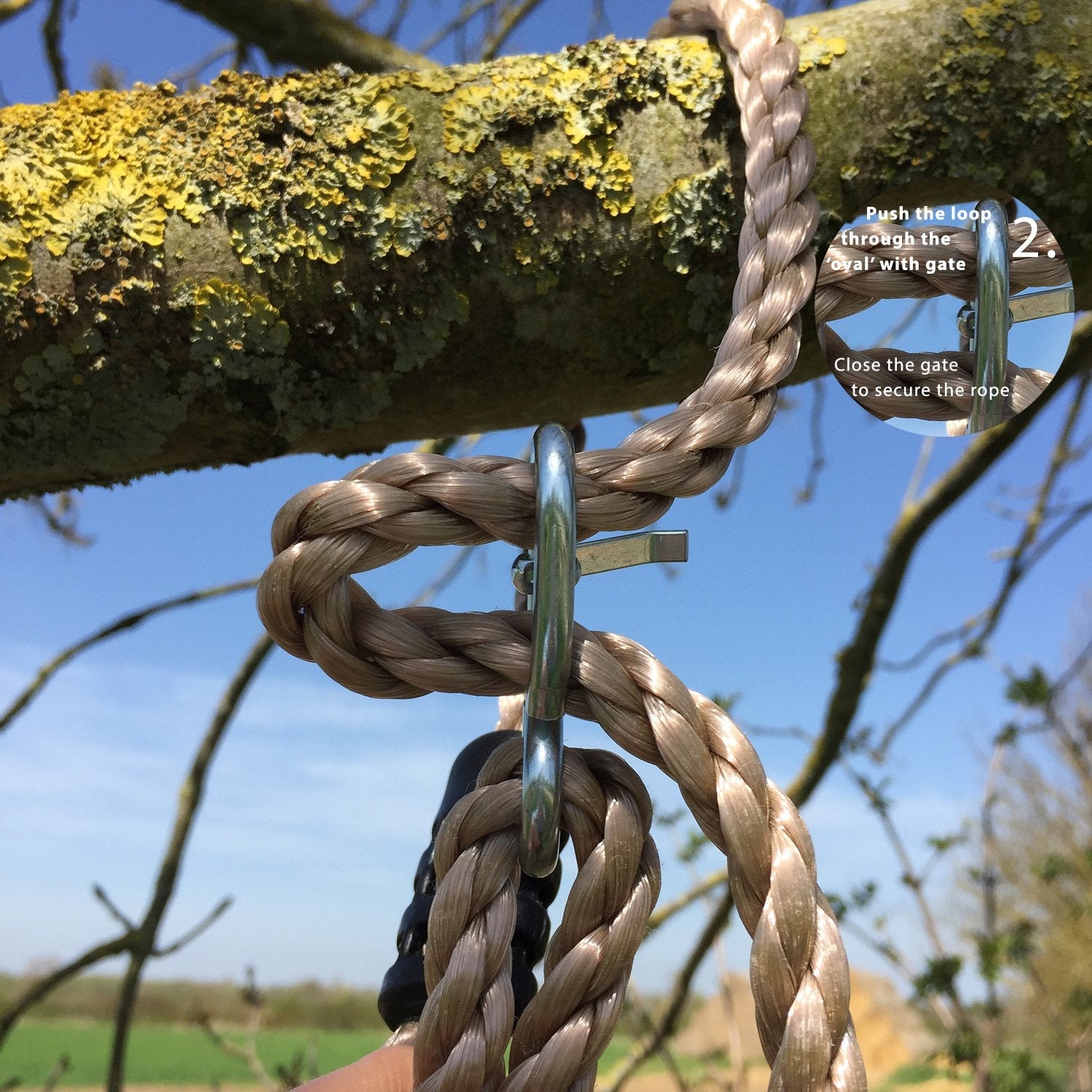 Tree Swing Conversion Ropes Complete Kit with Galvanised Steel Fixings Choice of 2 Lengths (5.5m Pair of Ropes)