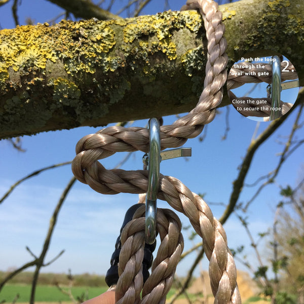 Tree Swing Conversion Ropes Complete Kit with Galvanised Steel Fixings Choice of 2 Lengths (5.5m Pair of Ropes)