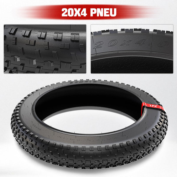 1PZ F3T-2X4 Fat Bike Tyre 20 x 4.0 for 20Inch Electric Mountain Bike Snow Bike Beach Bike 20x4.10 20x4.20 20x4.25 20x4.35 20x4.40 20x4.50