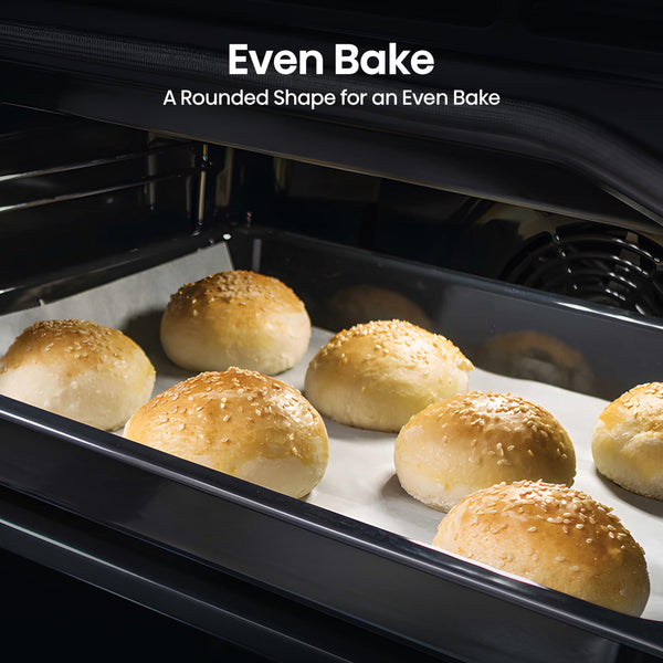 Hisense BI64211PB 77 Litre Built In Electric Single Oven With Pyrolytic Cleaning, Pizza Mode, Multiphase Cooking- Black 22x23x23 inches (LxWxH) - A+ Rated, Extra Large