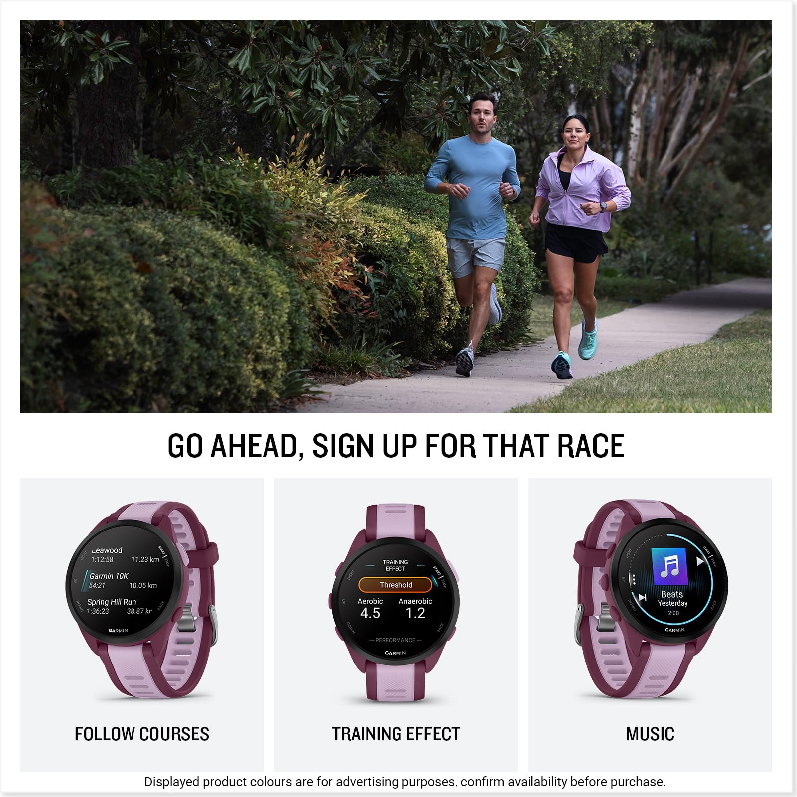 Garmin Forerunner 165 Music GPS 43mm Running Smartwatch, Lightweight, AMOLED Touchscreen, Advanced Training & Insights, Safety & Tracking Features, up to 11 days Battery Life, Aqua